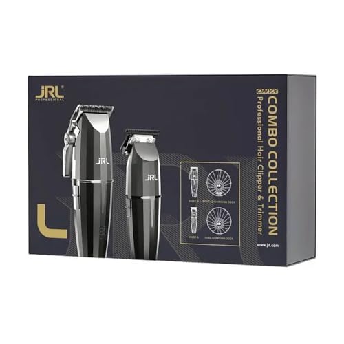 JRL Onyx Combo Collection Clipper + Tondeuse | Pack de machines de coupe professionnelles
