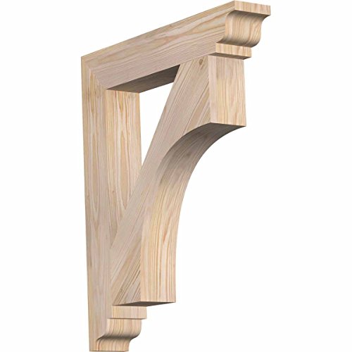Ekena Millwork BKT04X22X26WTL01SDF Westlake Traditional Smooth Bracket, 3.5" Width x 22" Depth x 26" Height, Douglas Fir