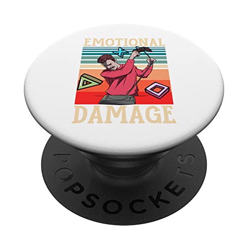 Emotional Damage Meme Angry Gamer Novelty PopSockets Swappable PopGrip