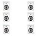 6 Speakers JBL SP6II 6.5" In Wall and In Ceiling Home Square Surround Sound Speakers (3 Pairs)