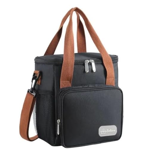 Bolsa Térmica FERUN 15L para Marmita, Lancheira e Bebidas – Alça de Mão e Ombro, Impermeável, Revestimento Térmico PEVA, Conserva Frio e Calor