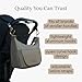 Huhu Essential Stroller Hooks - Lightweight Aluminum Stroller Bag Hook with Adjustable Straps, Matte Gold S-Hooks for Diaper Bag, Shopping, Everyday Essentials – Universal Fit Baby Stroller Accessory