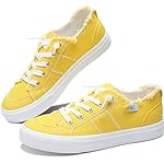 Obtaom Women's Play Fashion Sneaker White Color Washed and Leopard Canvas Slip on Shoes