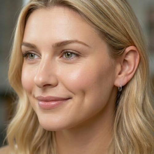 Image of Via Mazzini 316L Stainless Steel No-Tarnish No-Rusting 8mm Clip-On Non-Pierced Nose Ring For Women And Girls (NR04933) 1 Pair