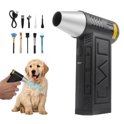 Powerful Compressed Air Duster, Cordless Handheld Electric Blower With 160,000 RPM Jet Air Flow For Keyboard Cleaning, Outdoor Use, Pet Grooming, Home Cleaning - View #8