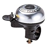 bis 24 mm Lenkerdurchmesser Cateye PB-200 Comet Bell Fahrradklingel, Chrom, one Size