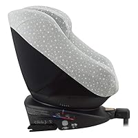 JYOKO Kids Bezug kompatibel mit Joie Spin 360, Nuna Rebl, aus Baumwolle (White Star) – Ansicht 3