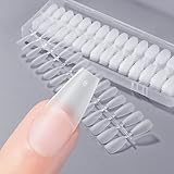 BEIHOO ネイルチップ クリア 第三代0.2mm超薄 サンディング済み 自然なフィット 長さだしチップ 使いやすい 収納ケース＆ネイルツール付き つけ爪 サロン 業務 DIY 練習用