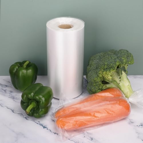 3 Roll 8 x 12 inch Plastic Produce Bags (3 Roll total 1410 PCS), Plastic Roll Bags for Fresh Produce, Fruits, and Vegetables, Durable and Convenient by KUKLIPJIM.