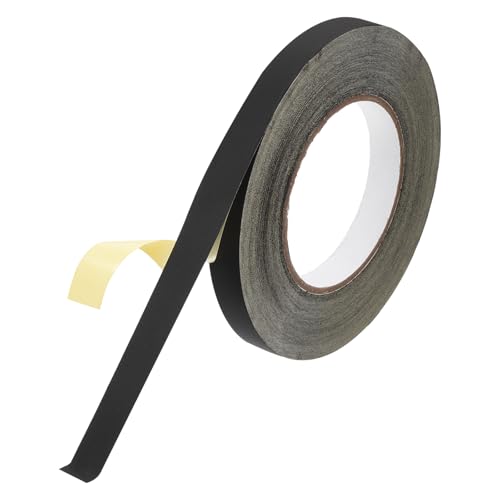 Image of MECCANIXITY Insulating Acetate Roll Cloth Adhesive Tape, 0.6in x 98ft Black Electrical Heat Resistant Fabric Tape for Laptop Electric Automotive Guitar Repair Wire Harness