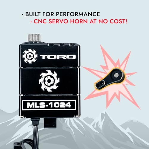 Image of Helidirect TORQ Direct Mount Servo High Torque Servo for FURITEK FX118, CR18P 2024, HobbyPlus ARKTOS 6x6, HPI Venture 18 - Remote Control Car, RC Car, 1 /18 RC Crawler Electronics (with Servo Horn)