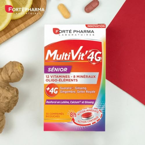 Forté Pharma Complément vitamines énergie Multivit'4G Sénior 30 comprimés – vue 5