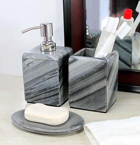 Kleo Set di accessori da bagno in pietra naturale