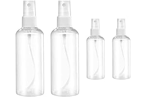 Empty Clear Plastic Spray Bottle Set