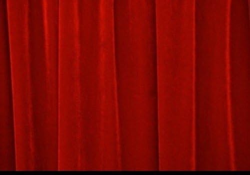 Red Stretch Velvet Fabric 60" by The Yard