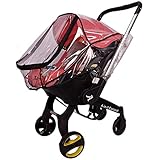 Baby Car Seat Carrier Rain Cover for Doona, Baby Weather Shield Stroller Transparent Travel...