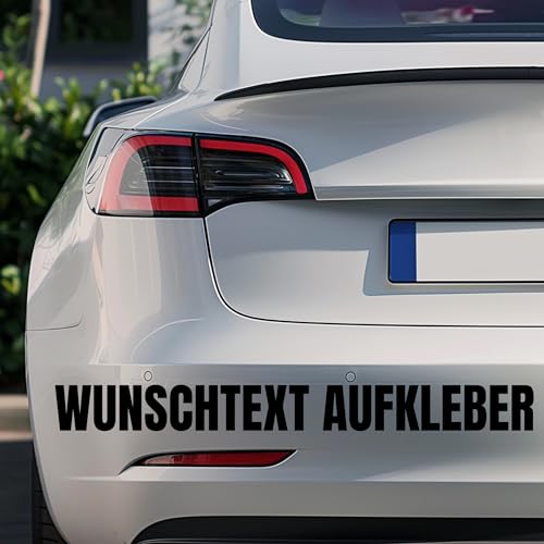 Autoaufkleber Wunschtext selbst gestalten – Individueller Schriftzug (10–150 cm), wetterfester Vinyl-Aufkleber für Auto, Wohnmobil, Fahrrad & Co – Wunschname, Slogan & Buchstaben frei wählbar