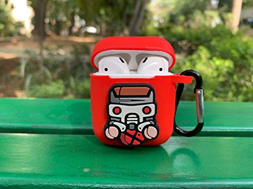 Image of Superhero Collection Wireless Airpods Cute Marvel Character Silicone Protective Cases for Apple Airpods Earphone Accessories (Star Lord)