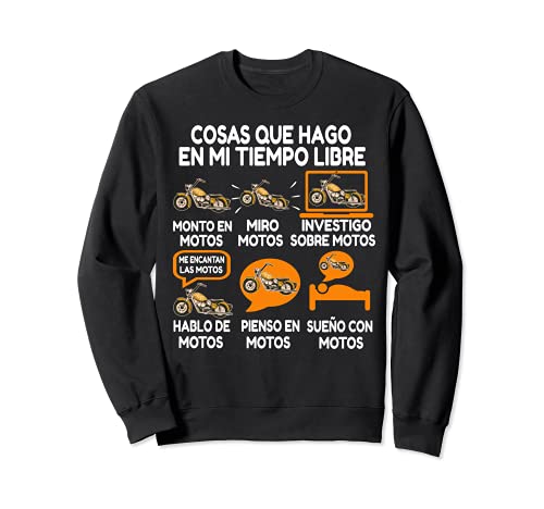 Regalo Motero Biker Me Gustan las Motos Motociclismo Cómico Sudadera