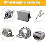 Bird Carrier with Perch Parakeet Travel Carrier Bag Portable Bird Backpack with Plat Breathable Parrot Travel Cage for Small Pets - Image 3