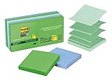 Post-it Super Sticky Pop-up Notes, 3x3 in, 10 Pads, 2x the Sticking Power, Bora Bora Collection,...