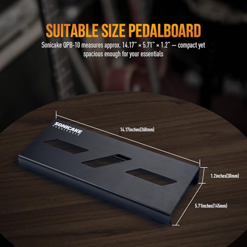 Pedalier de guitare aluminium SONICAKE pour fixer vos pédales d'effets sans encombrement