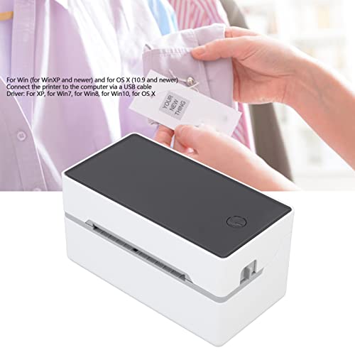 Thermische Labelprinter, 150 Mm/s Bluetooth Thermische Verzendlabelprinter, 203 DPI USB Thermische Printer voor Kleine Bedrijven Thuis, Compatibel met XP Win7 Win8 Win10 OS X(wit) - Image 4