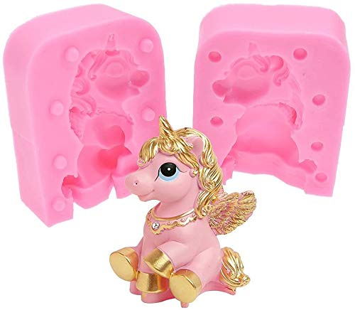 Stampo in silicone a forma di unicorno 3D, per
