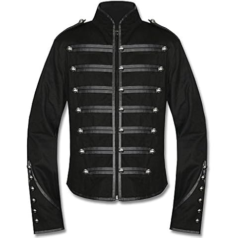 Men's Gothic Steampunk Military Jacket Cover