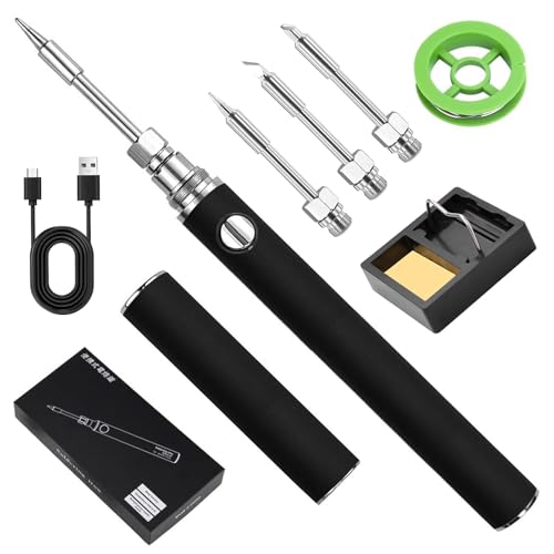 aninako ハンダゴテ usb充電式 こて先3本付き 半田こて コードレス...