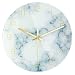 PATGO Glass Marble Silent Wall Clock for Living Room Decor, 12 Inch Modern Non Ticking Decorations for Aesthetic Bedroom, Office, Kitchen(Battery Operated)