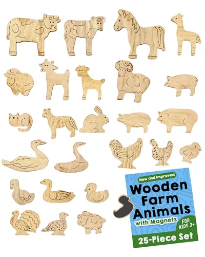 Leaping Learning Magnetic Forest Animals for Toddlers 1-3, Wooden Magnets - image 1