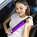 MIRKOO Car Seat Belt Cover Pad, 2-Pack Soft Car Safety Seat Belt Strap Shoulder Pad for Adults and Children, Suitable for Car Seat Belt, Backpack, Shoulder Bag, Laptop Computer Bag (Purple)