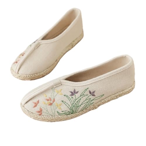 Zapatos de artes marciales transpirables de lino para Tai Chi y práctica diaria de gimnasia