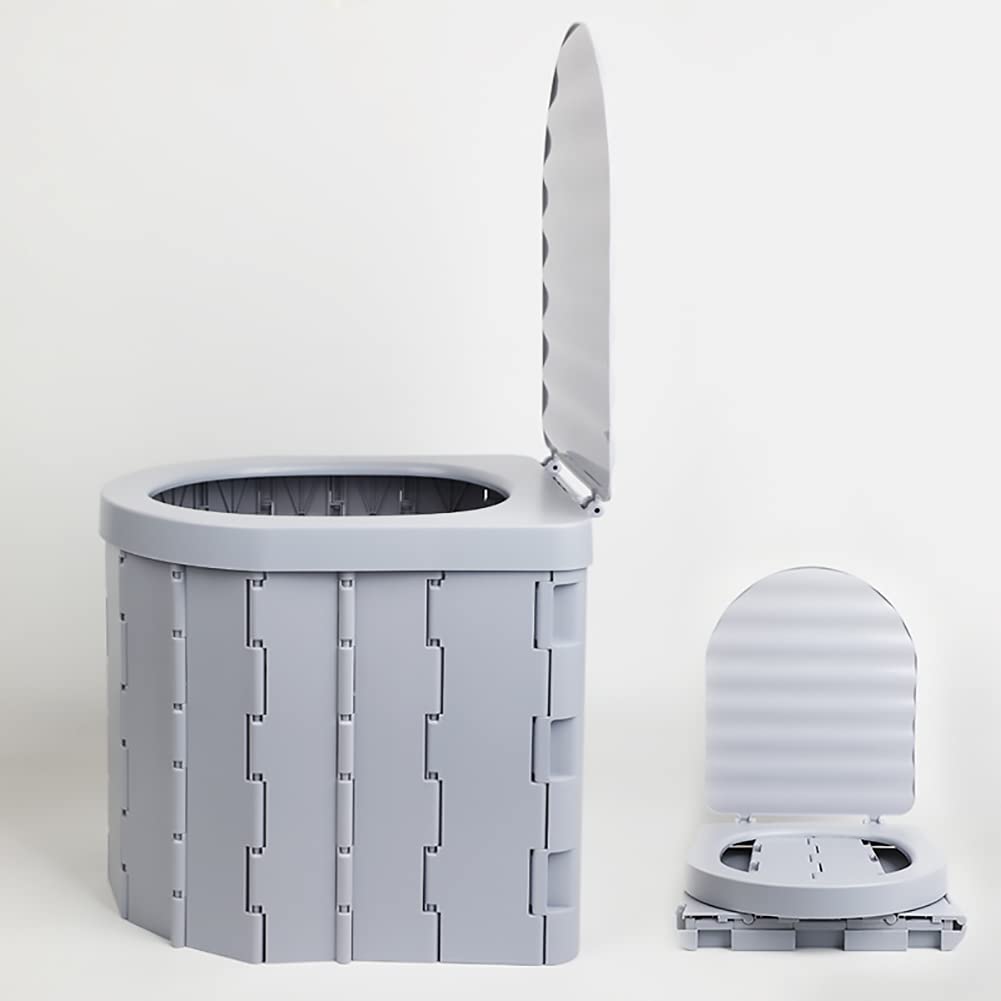 WC Camping Plegable Inodoro Portátil para Camping Asiento De Inodoro con Orinal De Viaje Plegable Inodoro De Coche Inodoro De Viaje para Acampar Senderismo Viajes Largos Viajes, Lavable