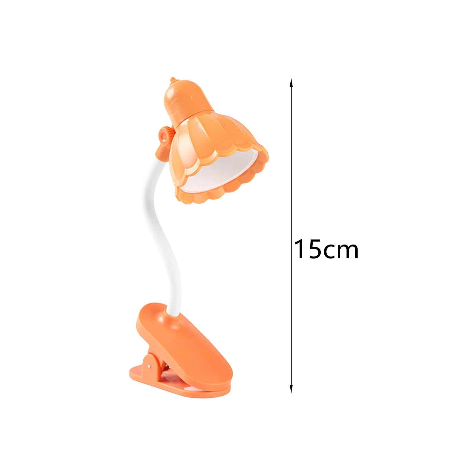 5 Piezas Lámpara de Lectura con Clip Lámpara de Libro Lámpara de Lámpara de Noche con Brazo Ajustable Y Rotación Portátil Y Plegab
