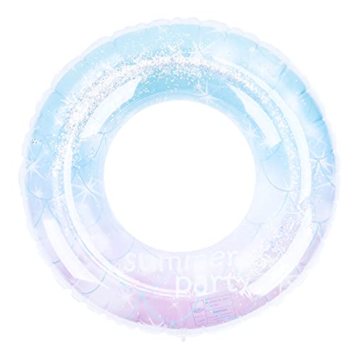 Boya Inflable para Piscina, Anillo de natación Intermitente de Color Dulce para Juguetes de Fiesta EN LA Piscina de natación de Verano
