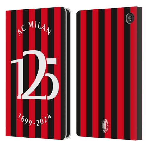 Étui Cuir Amazon Fire 7 2022 AC Milan Édition Limitée 125 Ans