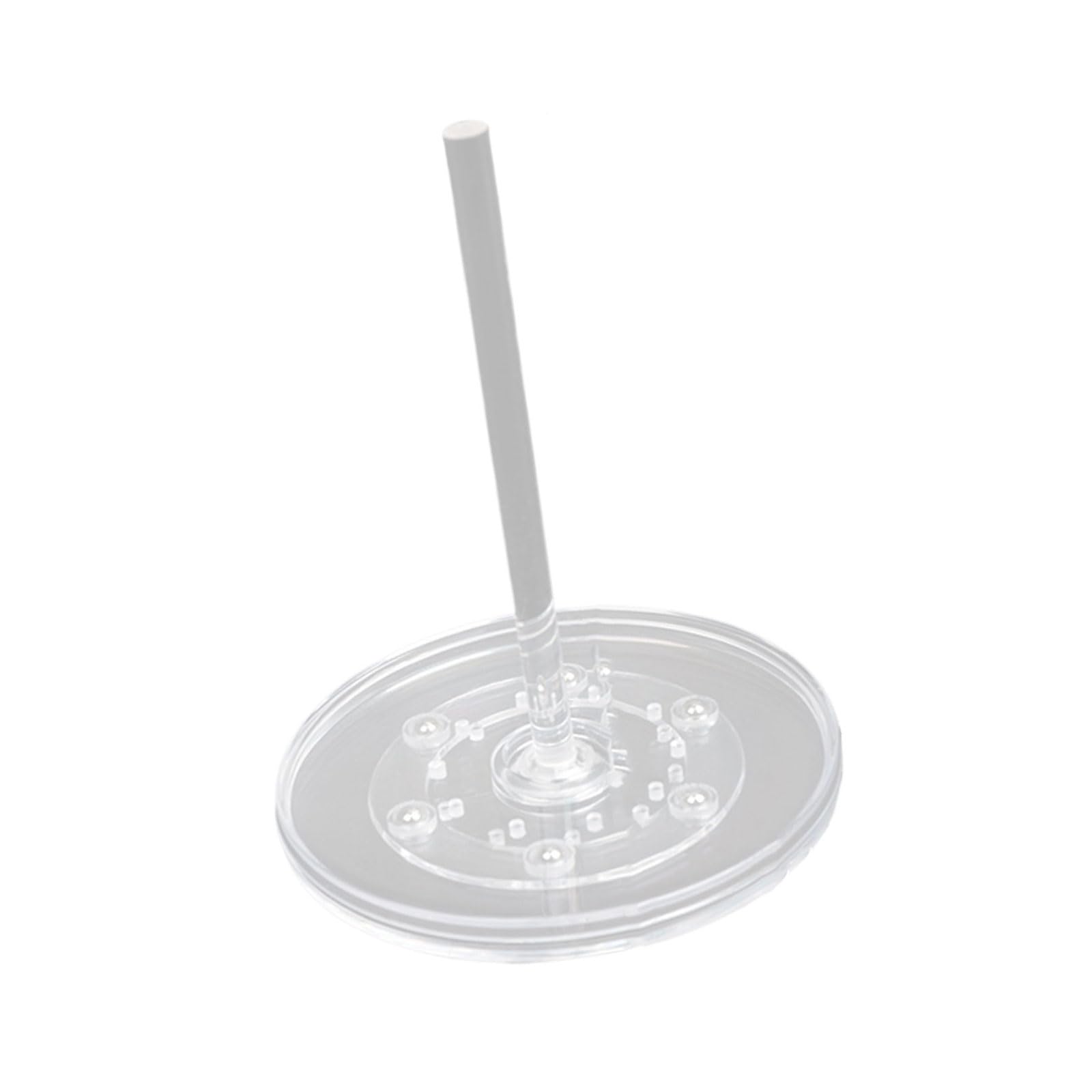 FackLOxc Rotating Yarn Holder for Crocheting Clear ABS Stand Dispenser Thread Spool Holder for Knitting Weaving Project Crochet Tool
