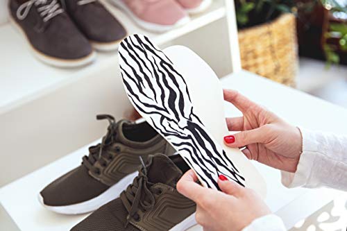 Plantillas para mujer 6 pares diseño cebra miniatura 2