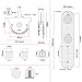 Alnicov 6 Strings Saddle Bridge Plate, 3 Way Switch Control Plate, Neck Pickup Set for Fender Electric Guitars Replacement Parts