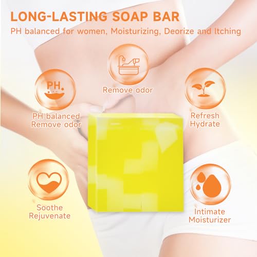 Image of 3 PCS Yoni Soap Bar, Organic Yoni Bar Soap Yoni Wash