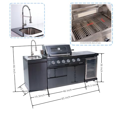 Luxury Outdoor Kitchen Grill Island