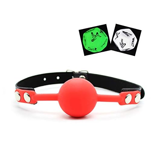 Correas fijas de cuero con bola de boca, seguras y cómodas, incluyendo 2 dados gratis