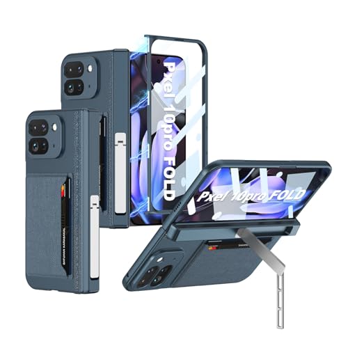 sunrun �X�}�z�P�[�X Pixel 10 Pro Fold �p�� �P�[�X For �O�[�O�� �s�N�Z�� 10 Pro Fold �X�^���h�@�\ �J�[�h���[ �X�}�[�g�t�H�� �P�[�X CASE PC&�����K���X �X�}�z�ی�P�[�X �Ռ��h�~ �w�ʃJ�o�[[ag-2