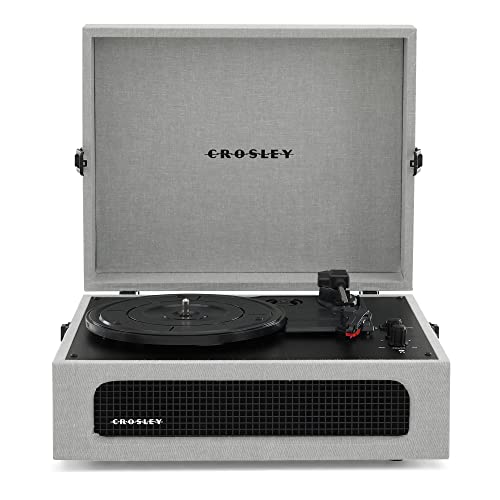 Crosley Voyager – Gris CR8017B-GY4 - Les Beatles, Paul McCartney, John Lennon, RIngo Starr, George Harrison Crosley Voyager - Gris CR8017B-GY4