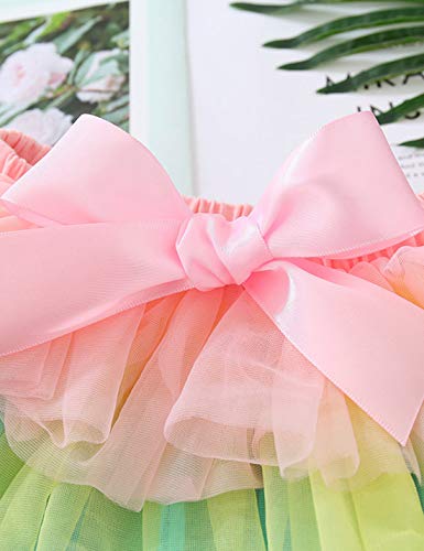 Image of Baby Girls Tutu Bloomers Diaper Cover Cotton Tulle Bloomers and Headband Set