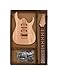 Fistrock DIY Electric Guitar Kit Beginner Kit 6 String Right Handed with Mahogany Body Mahogany Neck Rosewood Fretboard Black Hardware Build Your Own Guitar JS Series.