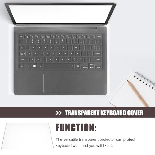 Accesorio protector de acrílico transparente para teclado de portátil de 15.6 pulgadas 6