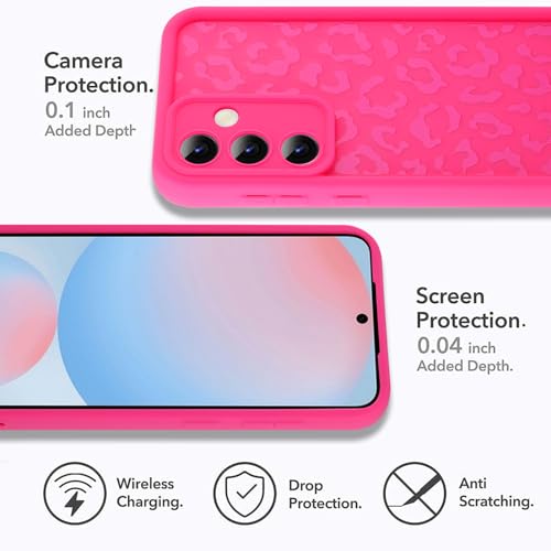 Image of Compatible with Samsung Galaxy S24 FE Case, Hot Pink